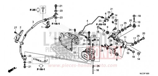 REAR VALVE UNIT (CBR600RA) CBR600RAD de 2013